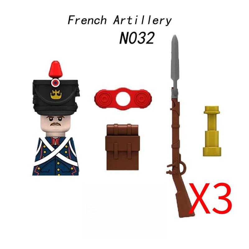 MOC Средневековый Военный Наполеоновские Войны Строительные Блоки Британская Французская Армия Пехота Кавалерия Фигурка Солдата Кирпичный Конструктор