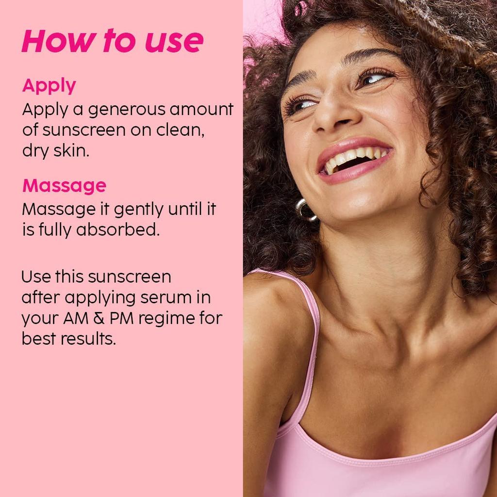 The Plant Fix Plix SPF 50+ Guava Glow Invisible Sunscreen 50g For All Skin Types With Broad Spectrum Protection