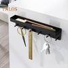 Kitchen Storage Rack Organizer with Hooks Easy To Install No-Drill Wall-Mounted Organizer Kitchen Utensil Holder with Shelf