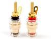 MINAKIKO Speaker 42mm Banana Plug Selectable Quantity of High-Performance Terminals, Gold-Plated, Compatible, (Set 16)