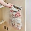 1pc Kitchen Garbage Bag Storage Artifact, Wall-mounted Large Capacity Storage Bag, Plastic Bag Storage Mesh Pocket