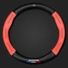 New Car Anti Slip Carbon Fiber Leather Steering Wheel Cover For Honda Fit Jazz GK5 Civic Type-R CRV Pilot Accord HRV Accessories UH3