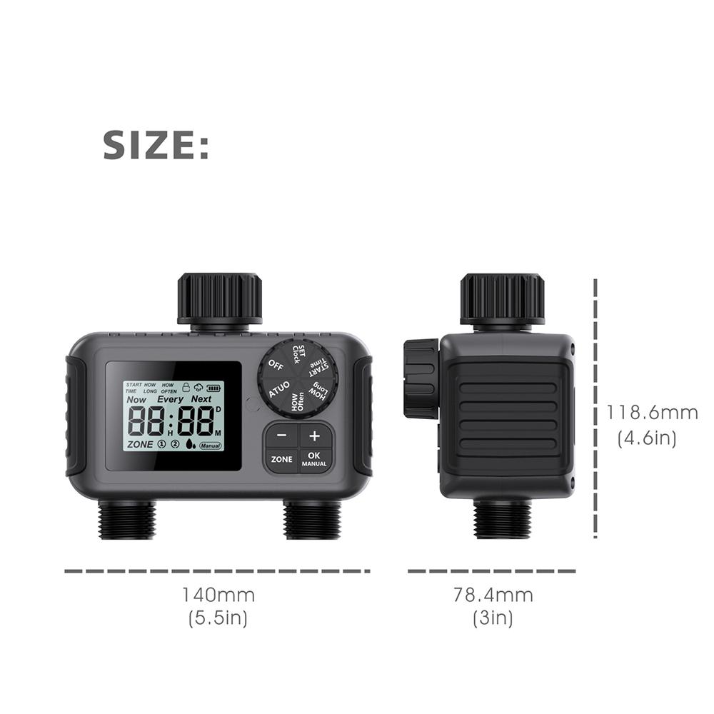 Automatic Water Timer Intelligent Irrigation Watering System Sprinkler Timer Garden Programmer Equipment LCD Display for Lawn