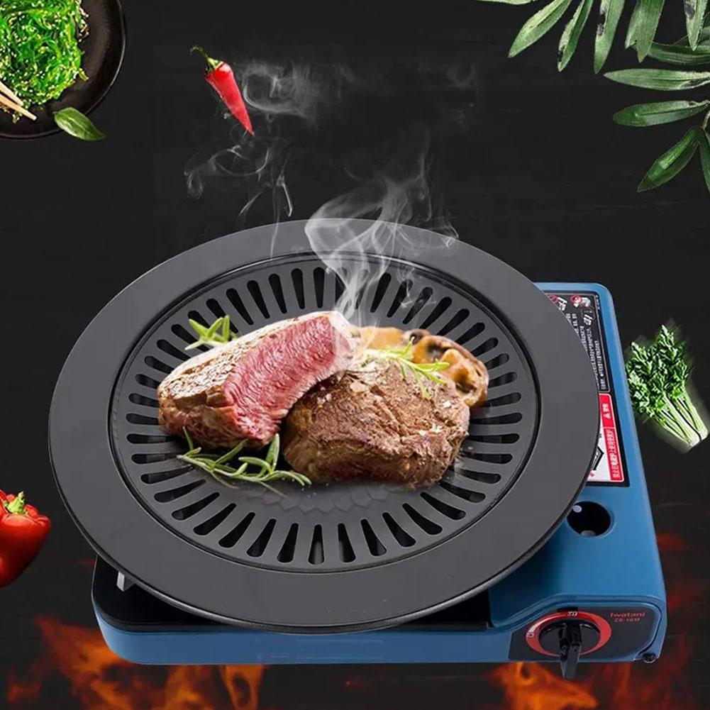 Smokeless Barbecue Grill Pan Gas Household Non-Stick Gas Stove Plate Electric Stove Baking Tray BBQ Grill Barbecue Tools Outdoor
