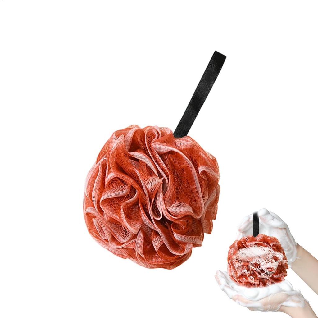 Shower Loofah Gentle Foaming Fine Mesh Washcloth Bath Loofah Teenager's Bath Foam Ball Exfoliating Shower Ball Loofah