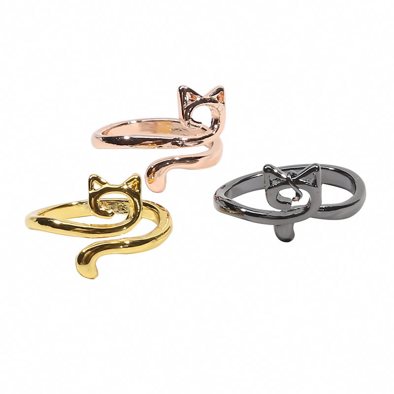 Кольцо из пряжи регулируемого размера с кошачьими ушками, кольцо для вязания крючком, петля для вязания крючком, кольца с нитью, регулятор натяжения, инструмент