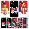 Чехол для телефона iPhone 17 Чехлы iPhone Air 16 15 12 13 14 Pro Max 7 8 Plus 16Pro iPhone11 Мягкий чехол Значок с флагом Сербии