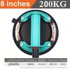 Вакуумная присоска, грузоподъемность 200 кг, сверхмощный вакуумный разбрасыватель для адсорбции плитки, подъем гранитного стекла, 8-дюймовая чашка