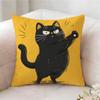 Funny And Silly Cat Pattern Pillow Case Pillowcase Doublesided Printed Sofa Cushion Bedroom Headboard Pillow