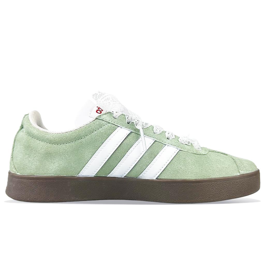 adidas Кроссовки для скейтбординга Neo VL Court 2.0, износостойкие, низкие, унисекс, светло-зеленые HQ1802(Команда40-)