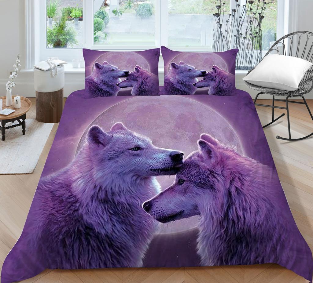 Комплект постельного белья на тему животных, роскошное пуховое одеяло и наволочка с 3D-принтом, 2/3 предмета, полноразмерное постельное белье из Австралии, Германии, США и Великобритании