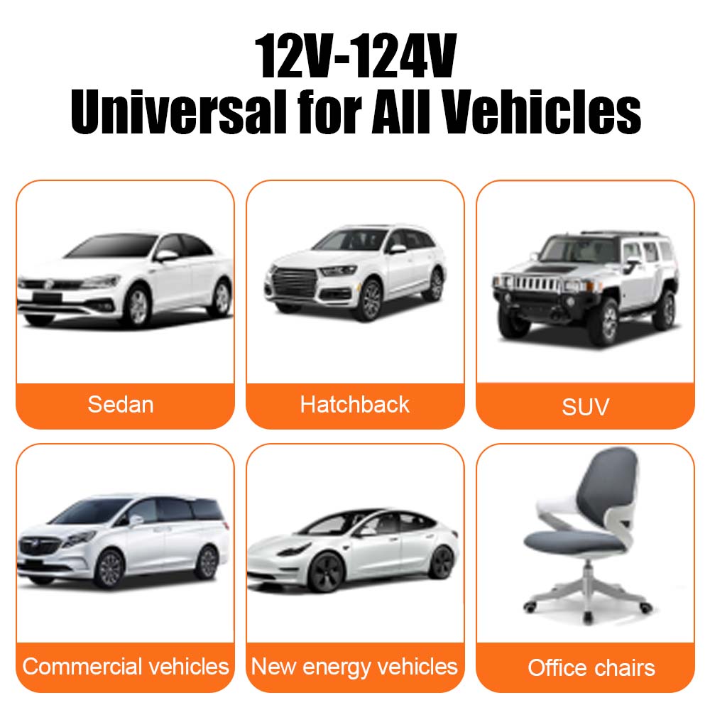 12V/24V Universal Smart Automatic Start-Stop Rapid Heating Graphene Car Heated Seat Cushion Suitable for Cars Trucks etc