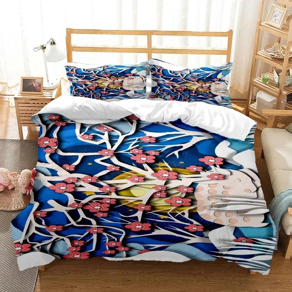 Лесной Олень Цифровой Удобный Пододеяльник Наволочка Постельный Комплект Детская Спальня Декор Домашний Текстиль