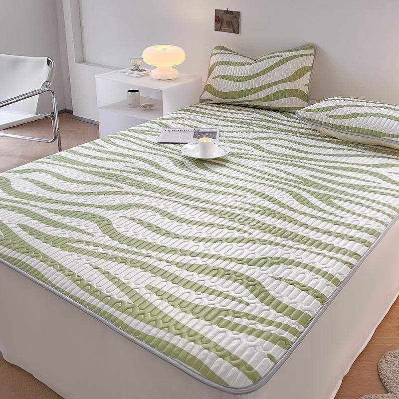 Тайский латексный летний коврик из трех предметов, летний коврик из ледяного шелка с принтом, моющийся, складной, прохладный коврик