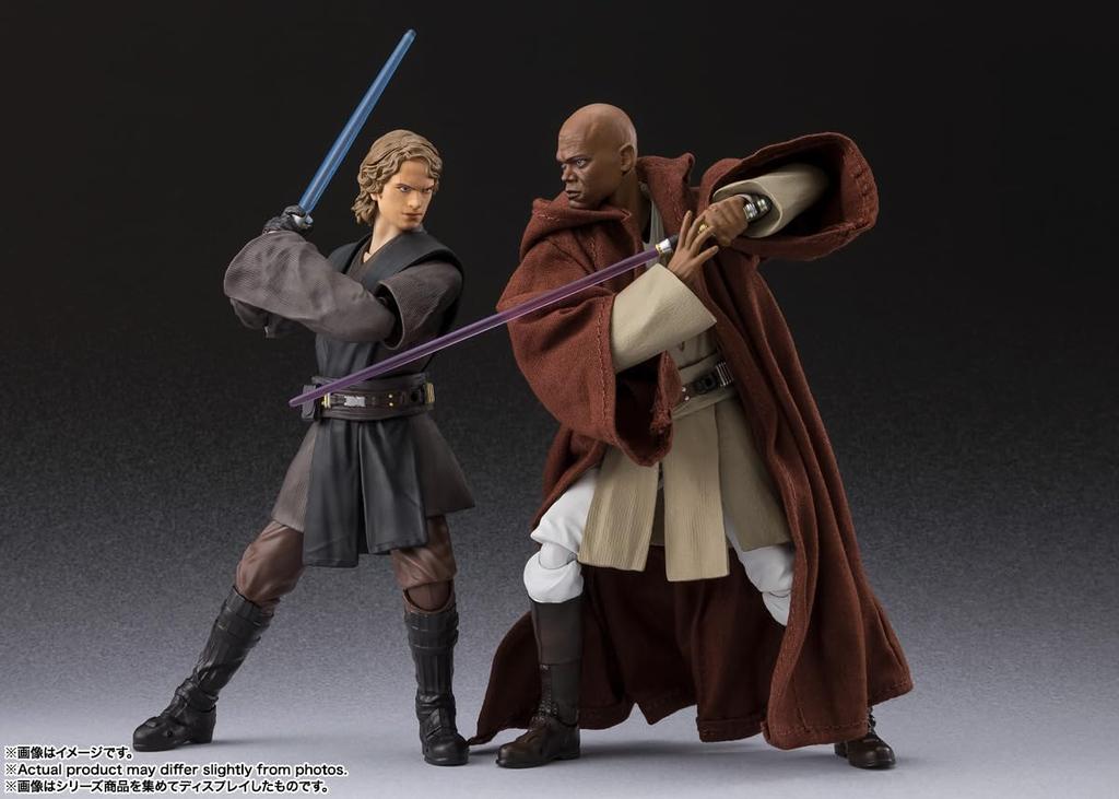 TAMASHII NATIONS Звездные войны Эпизод III Месть Ситхов Мейс Винду Месть 150-мм ПВХ АБС Ткань Раскрашенная Артикулированная Фигурка S.H.Figuarts III