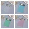 Portable Mini A6 File Folder Thick Durable Writing Clipboard With Low Profile Gold Clip Simple Paper Organizer