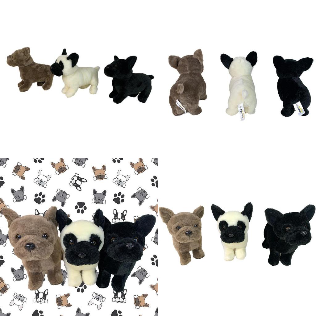 Милая плюшевая игрушка Бультерьер для детей Мягкая и приятная на ощупь Чучело животного Кукла-питомец В наличии)