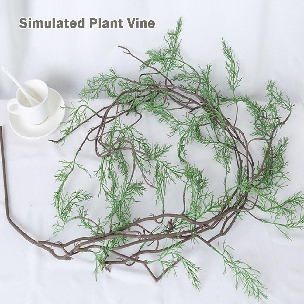 145cm Simulation Lucid Asparagus Vine DIY Greenery Leaves Vine Home Decoration