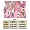 Gloomy Bear Soft Blanket  Child Plush Bedding Throws Funny Home Decor Flannel Bedspread Sofa Bed Cover