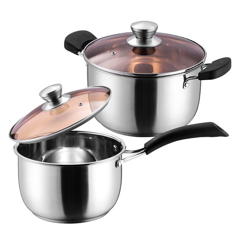 ADNENY Odin 2-Piece Stainless Steel Pot Set
