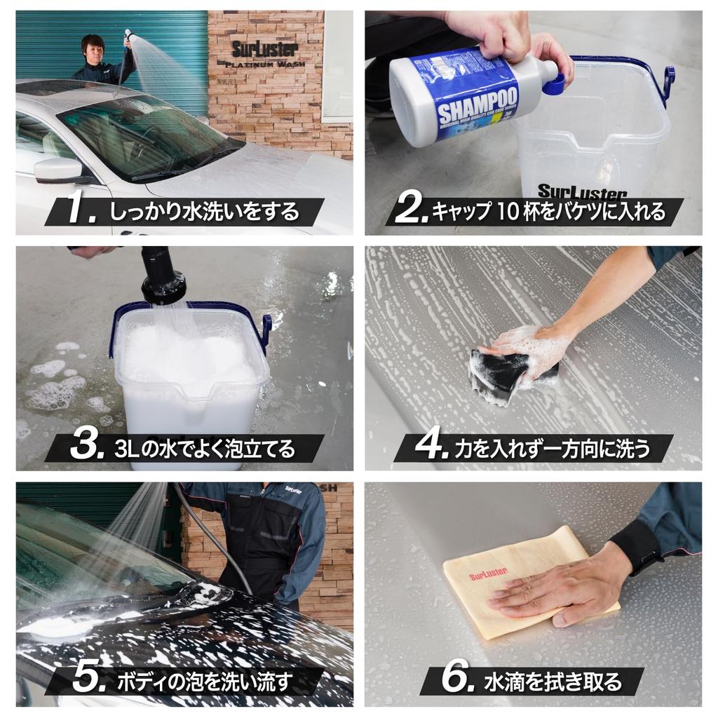 SurLuster Воск для всех типов краски Автомобильный Автошампунь, Водоотталкивающий, Нейтральный, Кузов, Блеск, Безабразивный, Для всех цветов, Экономия времени при мойке, Шампунь, 850 мл, S-31