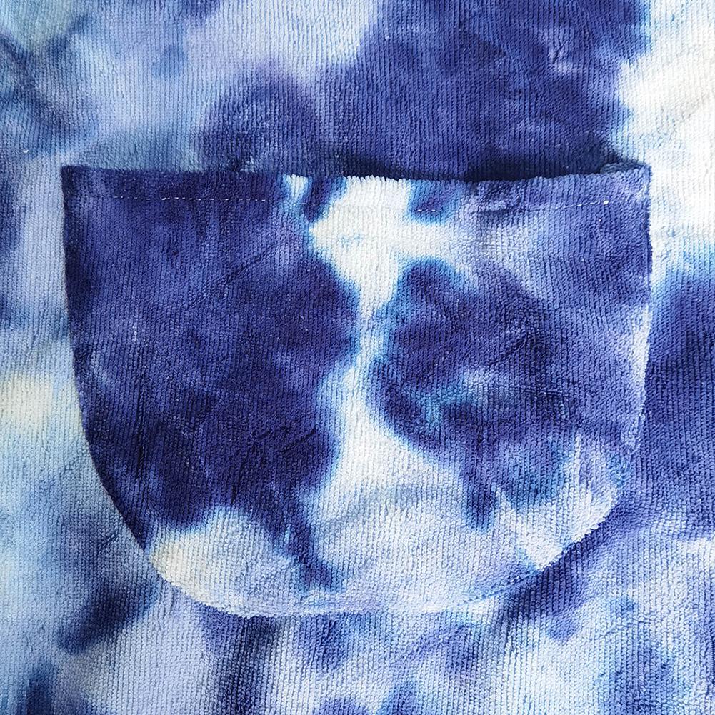 Полотенце-пончо для серфинга. Многофункциональный халат с капюшоном для водных видов спорта. Быстросохнущее пляжное одеяло из микрофибры с большими карманами. Полотенце для купания.