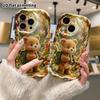 Phone Case: 2D flat, fits iPhone 18, 17, 16, 15, 14, 13, 12Pro protective case, forest adventure little bear, perfect Christmas and Halloween holiday 