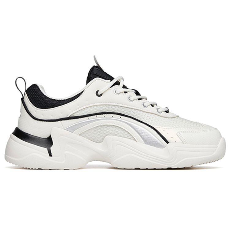 Anta Серия Lifestyle White Wei амортизирующие износостойкие низкие повседневные туфли женские повседневные туфли черные 922228890-2