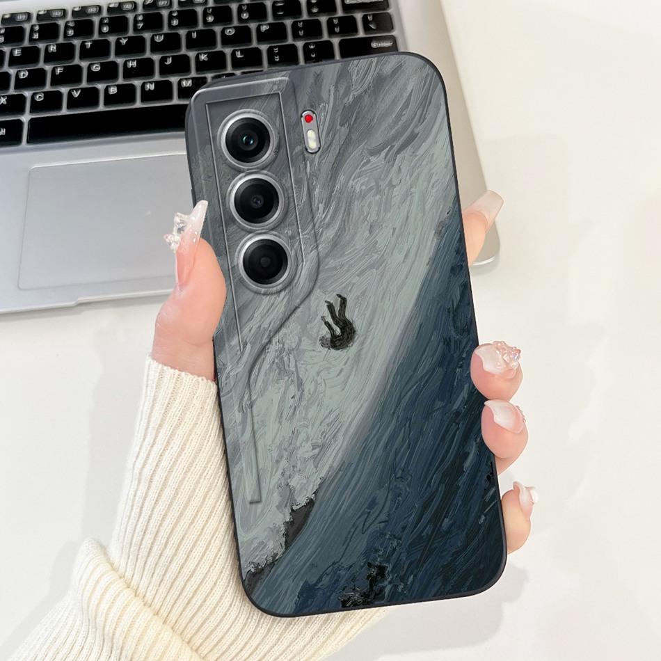 For Tecno Camon 40 Pro 4G Camon40 CM5 CM6 Cute Rabbit Cat Cartoon Phone Case For Camon 40 40Pro 4G Soft Silicone Cases Bumpers