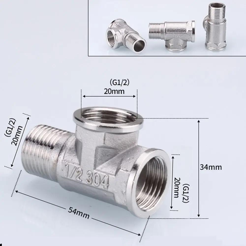 Нержавеющая сталь 201/304 Резьбовые сантехнические фитинги 1/2", 3/4" BSP (Редукция, Отвод, Тройник, Муфта, Стык встык) - 1/2" BSP Наружный-Внутренний