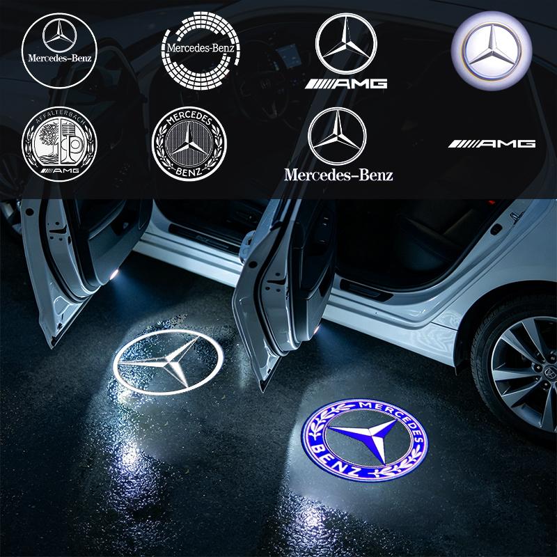 2Pcs Led Car Door Welcome Light Logo Projector For Mercedes Benz W212 W205 AMG ML W166 W176 W177 W213 W246 GLB GLC GLA GLS GLE1 oo1