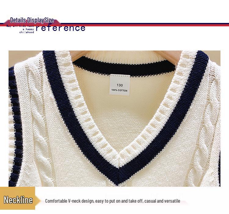 Унисекс вязаный школьный жилет: Теплая школьная форма для весны и осени