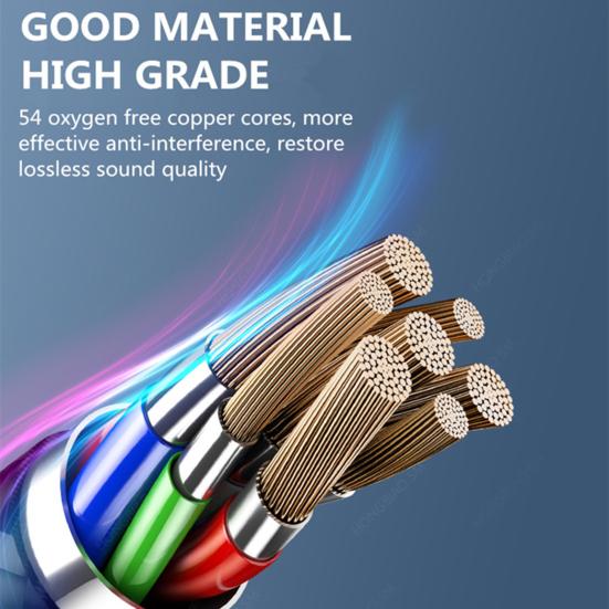 A4 Универсальный проводной динамический сабвуфер с управлением, двойные наушники-вкладыши, гарнитура