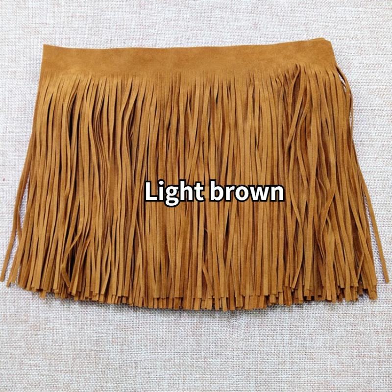 2 м двусторонняя искусственная замша с бахромой и кисточками, отделка юбки своими руками, платье, бахрома по краю, сумка, швейное ремесло
