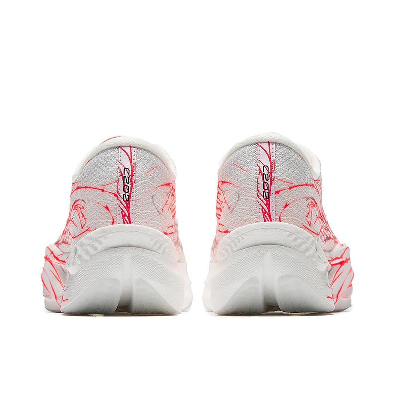 Anta C202 6.0 Textile, Synthetic Leather Low top Nitrogen Technology Casual Marathon Running Shoes Men's White Red Sneakers 112535575R-4