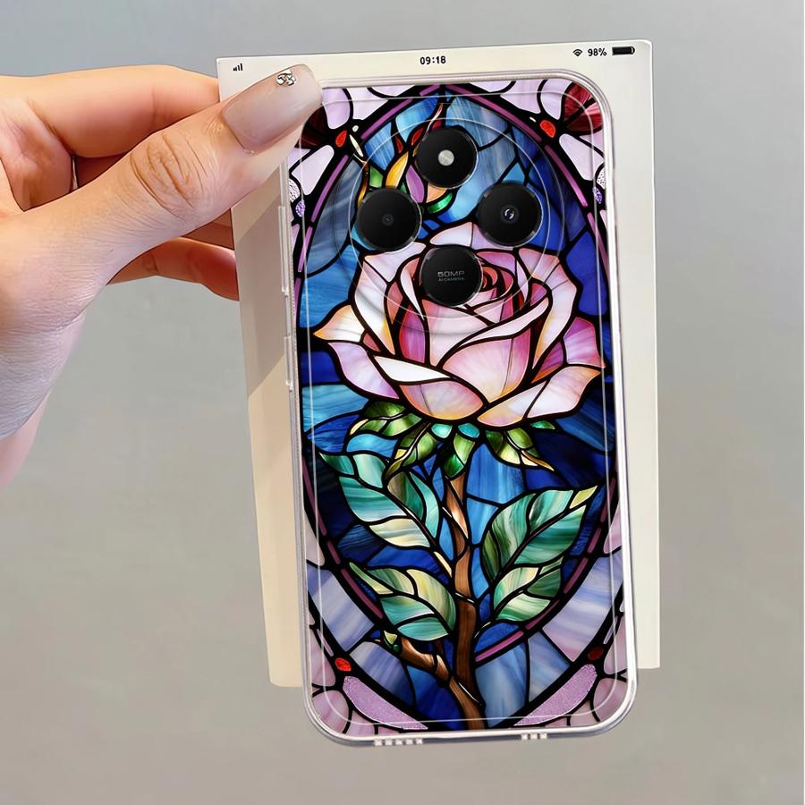 Case for Xiaomi Mi 11 Lite 11T Pro Soft Phone Cover Colorful Window Flowers