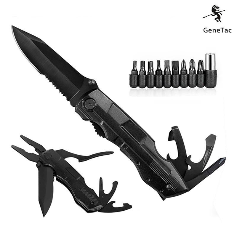 Folding Multitool Pliers 16 in 1 Stainless Steel Portable EDC Pocket Tool Survival Camping Hiking Outdoor Gear For Repair