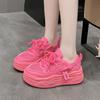 Fashion Thick-soled Round-toe Sole Shoes Mesh Breathable Comfortable Casual Fashionable and Versatile Sports Shoes