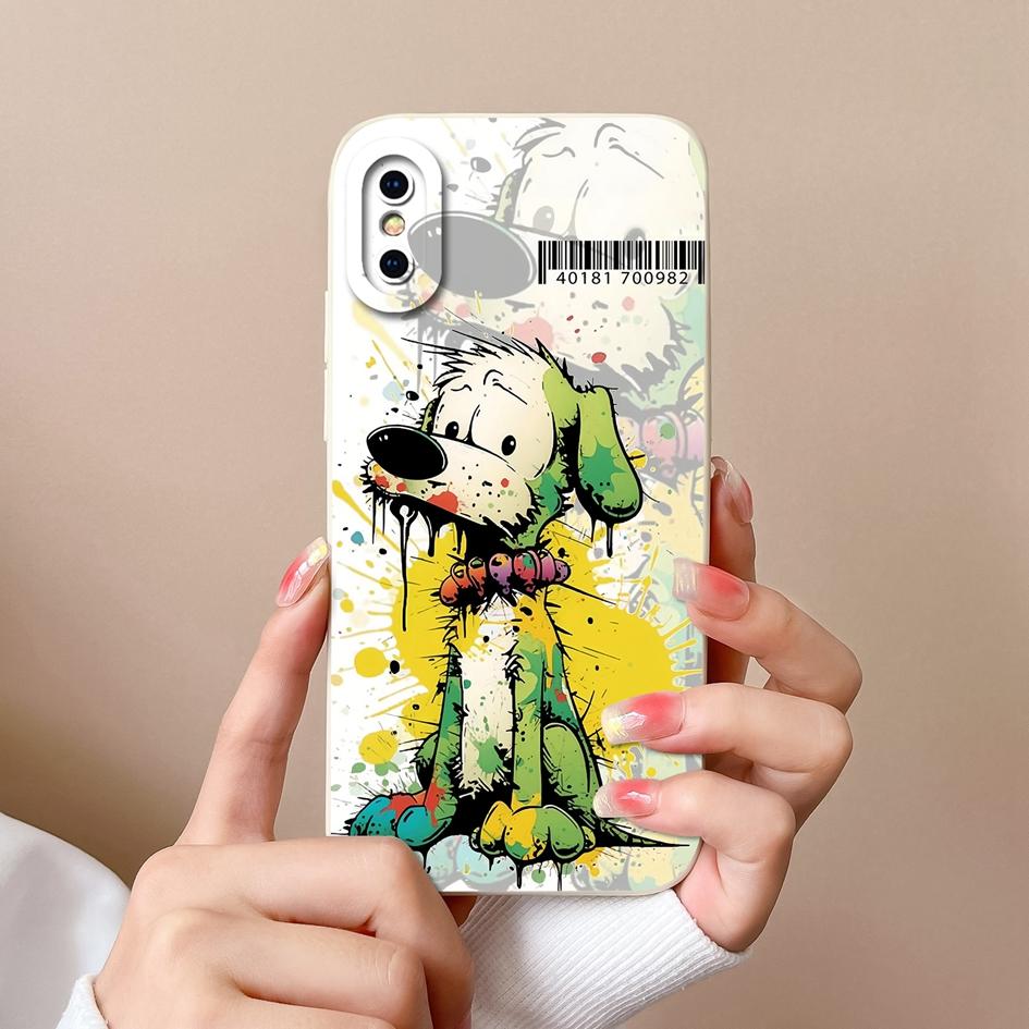 Милый чехол с рисунком лягушки-кролика для Apple iPhone 13 14 15 Pro Max 13 Mini 15 Plus X XS Max XR, задняя крышка, противоударный мягкий силиконовый бампер для iPhone Shell