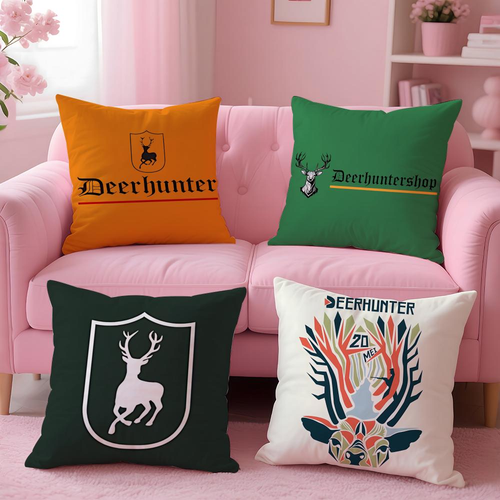 Indie Deerhunter Cushion Cover Cushion Cover Set 4Pcs 50X50 45X45 40X40 Pillowcase Decorative Sofa Home Decor