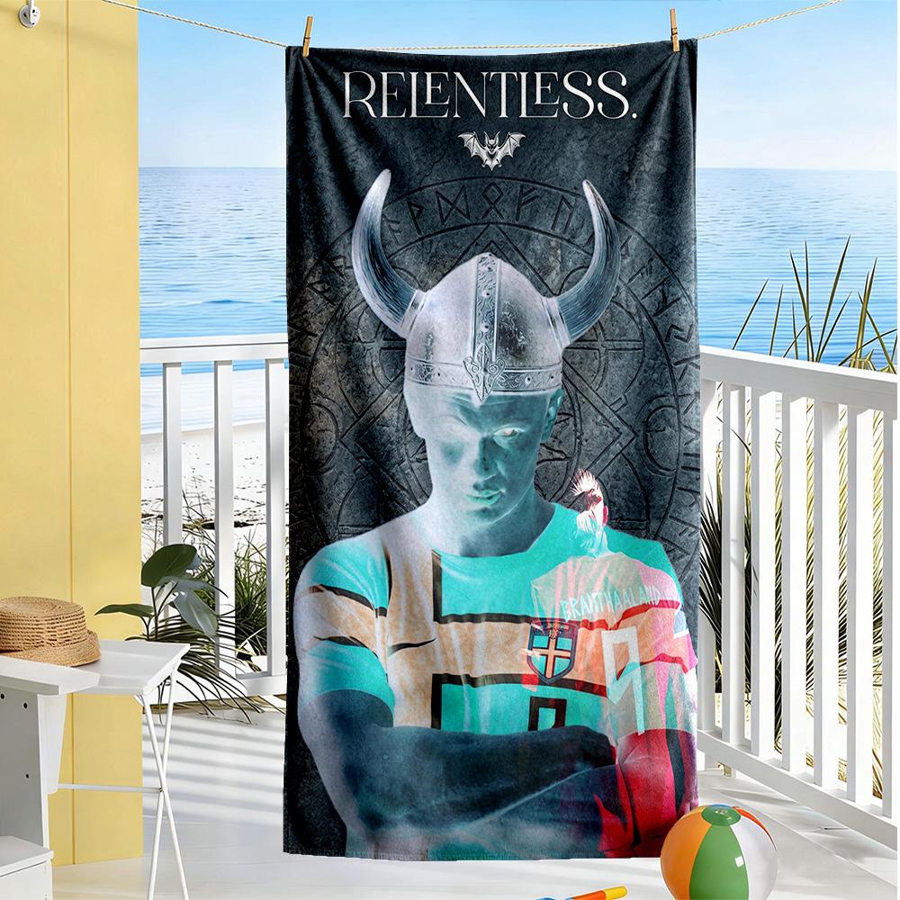 Haaland Beach Towel Soft Durable Quick-Dry Comfortable Lightweight Suitable for Sports, Travel, Swimming, Yoga, Bathroom, Beach, And Pool