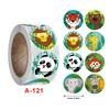 500pcs/roll Cute Cartoon Reward Sticker Teacher Encouragement Student Round Labels Animals Stationery Sticker Toys