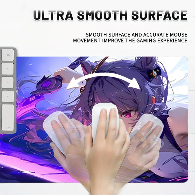 1Pc Ethereal Sword Dance Gaming Mouse Pad Keyboard Desk Mat Non-slip Rubber Lock Edge Waterproof Computer Mousepad for Office Home Decor S1670