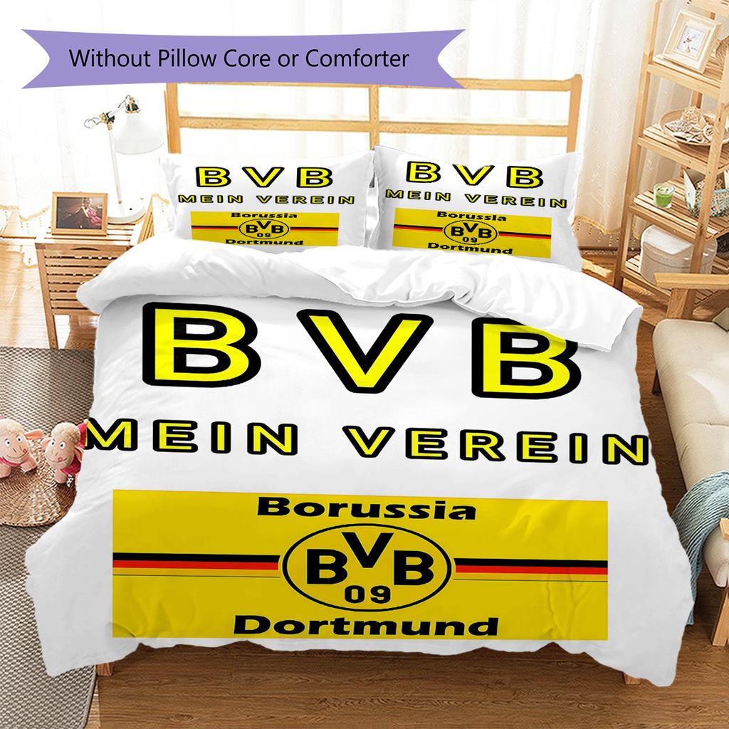 Постельное белье с узором BVB, Комплект с одеялом, Пододеяльник, Наволочка, Домашний подарок на день рождения (1 пододеяльник + 2 наволочки, без наполнителя)
