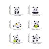 Pandas Figurines Mini Pandas Decors Waterproof Toy Playsets Miniature Doll Garden Figurines Cake Toppers Parties Favor