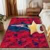 New England Football Team Logo Rug Game Carpet, Floor Mat for Bedroom Living Room Entryway Rug, Home Decor Idea Gift for Christmas birthday