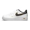 Nike Force 1 LV8 PS Metallic Swoosh Pack — Детские кроссовки белые металлик-золотой черный DM3386-100