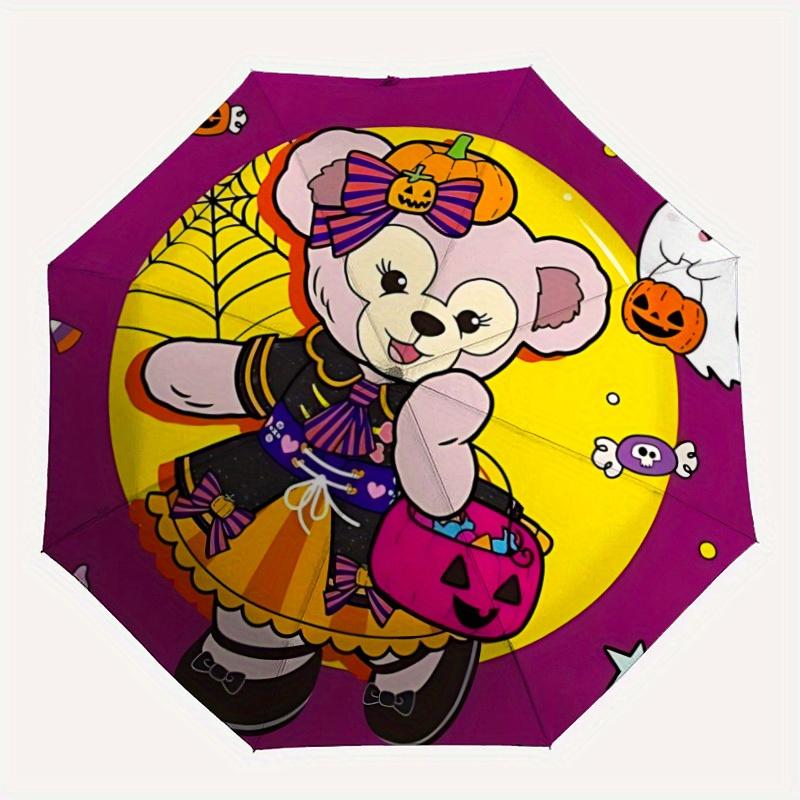 1pc Halloween ShelliaMay Automatic Umbrella 8-Bone Design Compact Gear for Outdoor Travel,Perfect Gift for Friends' Birthdays yy250815032