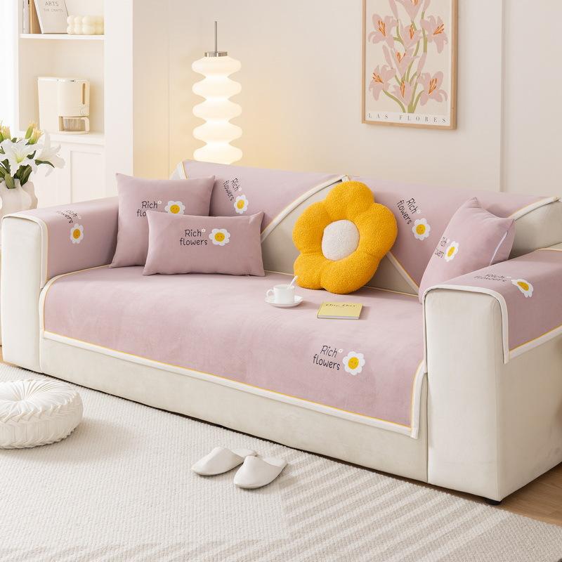 Small Fresh Chenille Sofa Cushion New Four-Season Universal Seat Cushion Blanket Non-Slip Sofa Cover Cover Cloth Towel