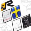Car-Styling For Volvo Moose Test R Design Inscription Ocean Raec Edition Sweden Flag 3D Metal Stickers Car Trunk Body Emblem